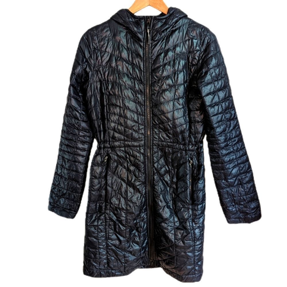 𝅺the NORTH FACE Black Athleisure Puffer Long Jacket Size Small